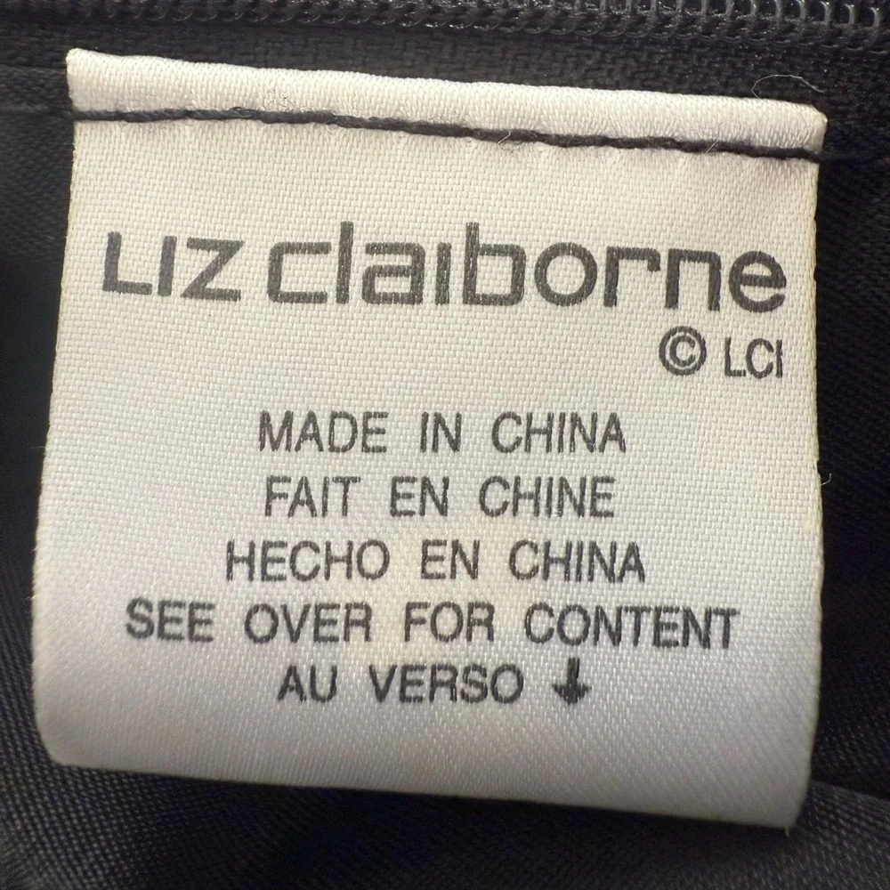 Liz Claiborne Classic Black Handbag - Picture 3 of 3